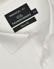 Plain Off White Tailored Smart Fit Shirt FS2175-1SD-15