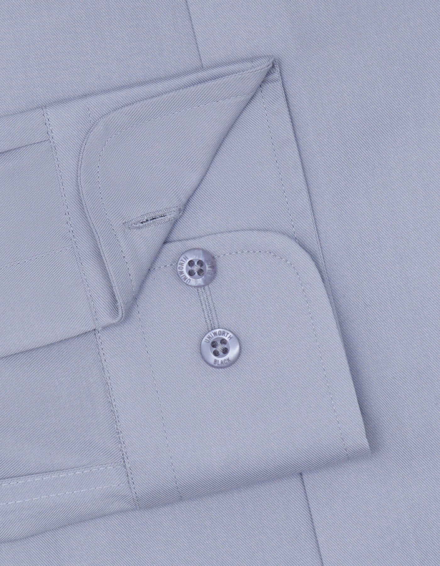 Plain Grey Tailored Smart Fit Shirt FS2176-7SF-15.5