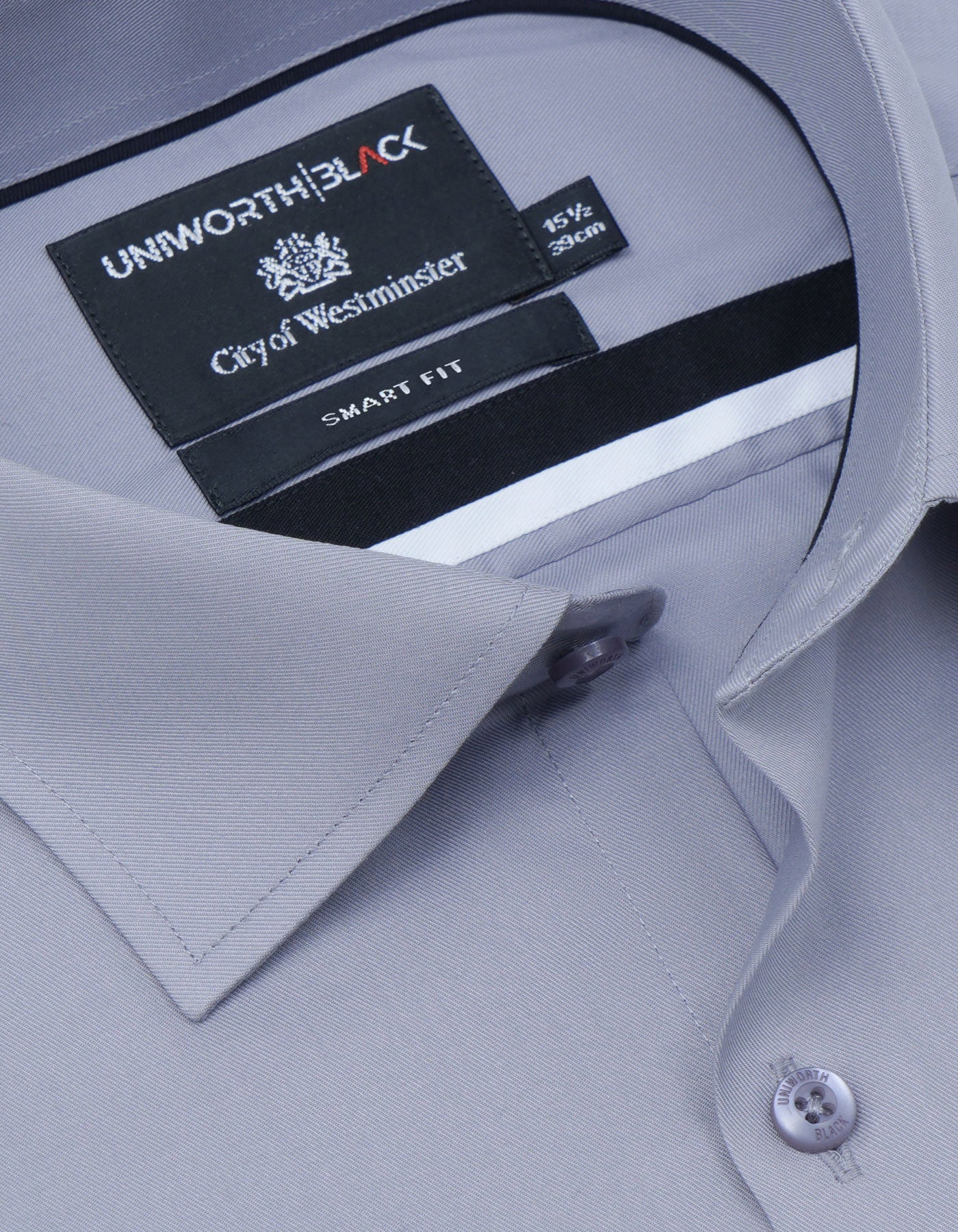 Plain Grey Tailored Smart Fit Shirt FS2176-7SF-15