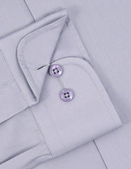 Plain Grey Classic Fit Shirt FS2176-8RF-15.5