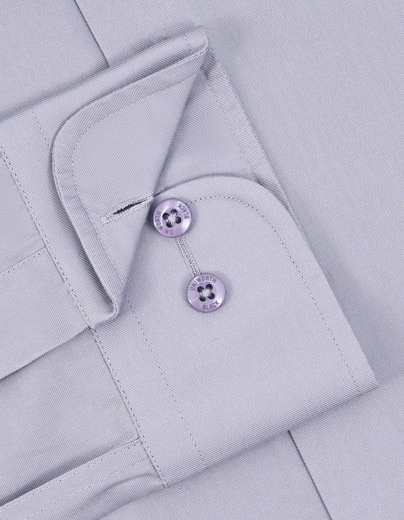 Plain Grey Tailored Smart Fit Shirt FS2176-8SF-15.5