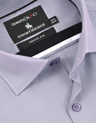 Plain Grey Tailored Smart Fit Shirt FS2176-8SF-15