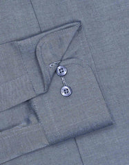 Plain D Grey Tailored Smart Fit Shirt FS2178SF-15.5