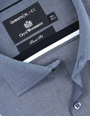 Plain D Grey Tailored Smart Fit Shirt FS2178SF-15