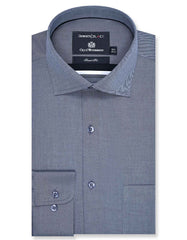 Plain D Grey Tailored Smart Fit Shirt FS2178SF-14.5