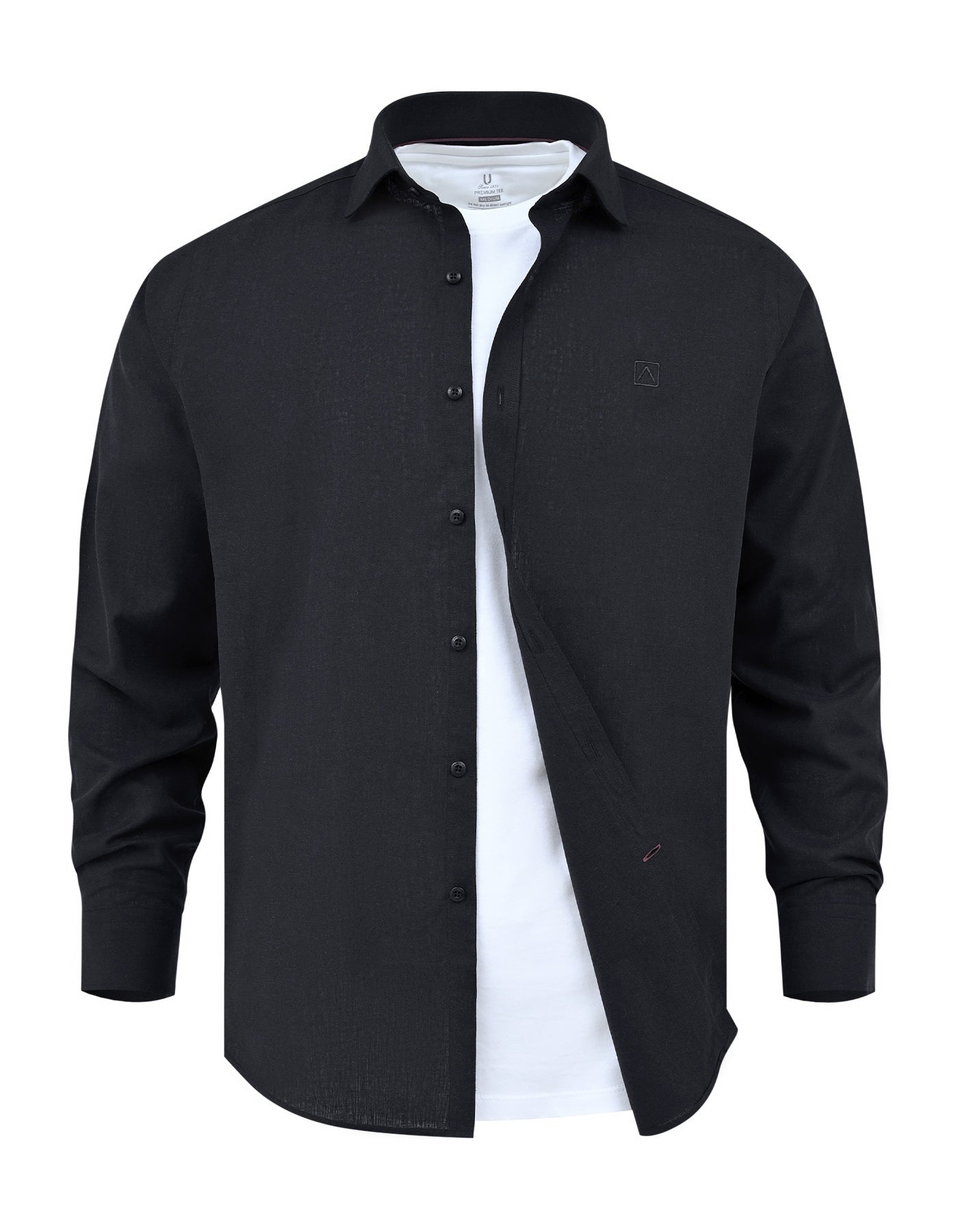 Plain Black Smart Fit Shirt FS2231-2SF-16