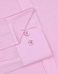 Plain L Pink Tailored Smart Fit Shirt FS2266-1SF-15.5