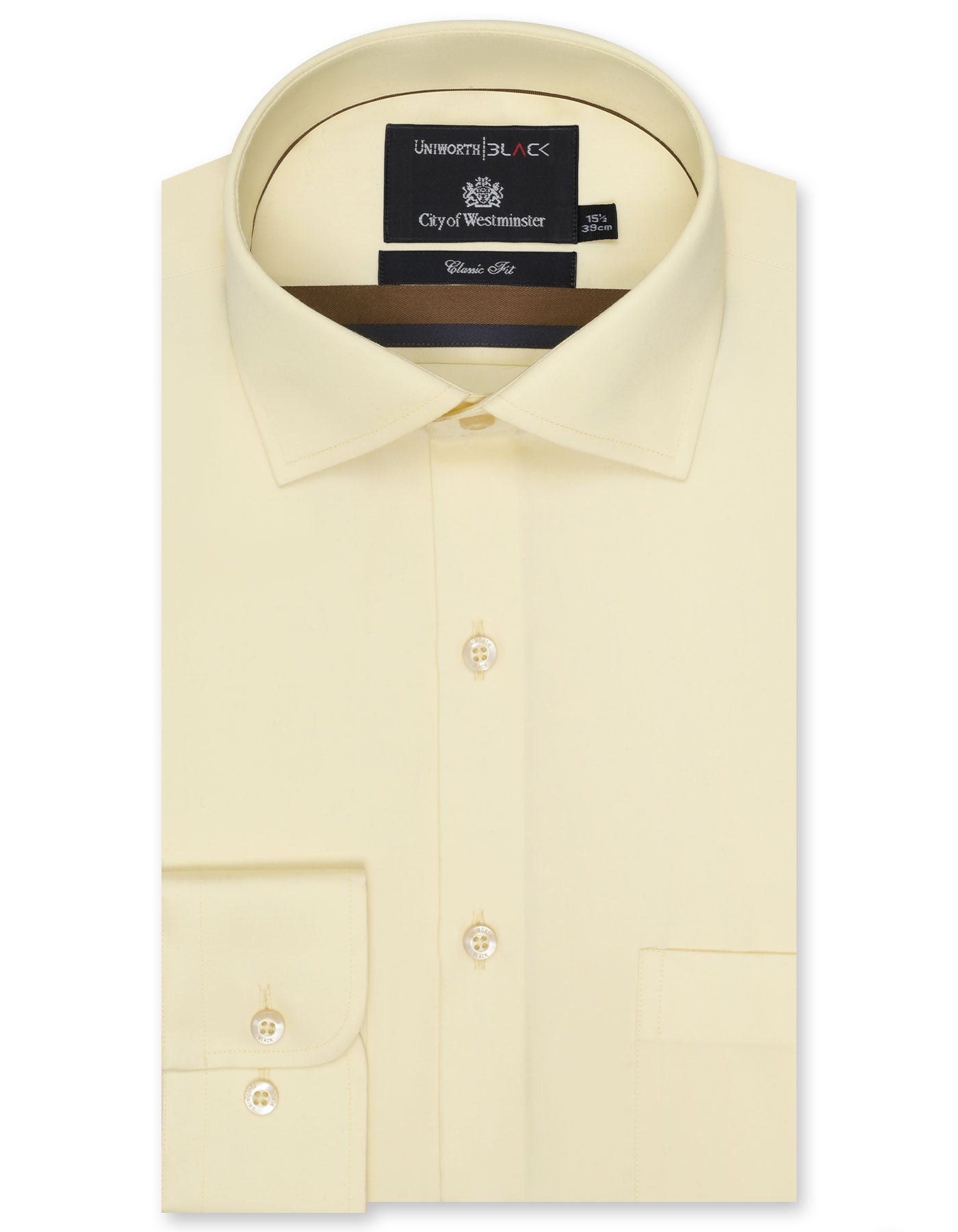 Plain Cream Classic Fit Shirt FS2274RF-14.5