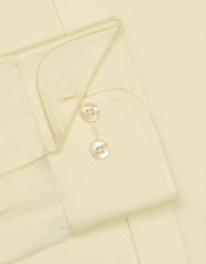Plain Cream Tailored Smart Fit Shirt FS2274SF-15.5