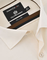 Plain Beige Tailored Smart Fit Shirt FS2284-1SF-15