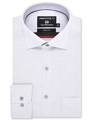 Plain L Grey Tailored Smart Fit Shirt FS2296SF-14.5