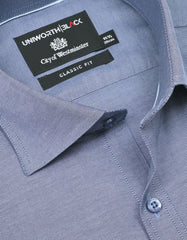 Plain Ash Grey Classic Fit Shirt FS2302RF-15