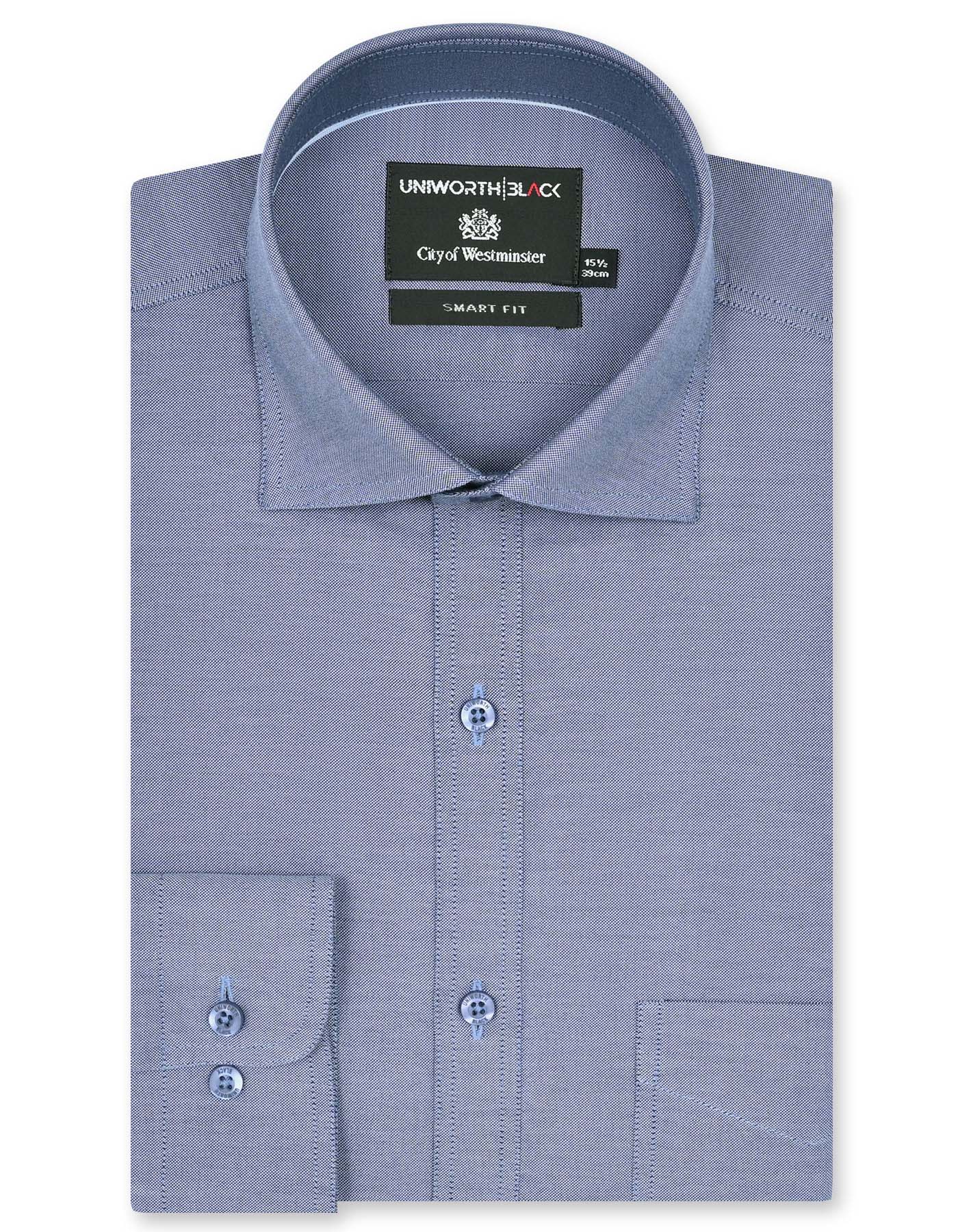 Plain Ash Grey Classic Fit Shirt FS2302RF-14.5