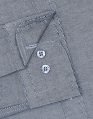 Plain Grey Tailored Smart Fit Shirt FS2303SF-15.5