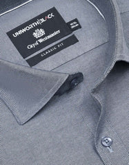 Plain Grey Tailored Smart Fit Shirt FS2303SF-15