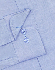Plain L Blue Classic Fit Shirt FS2335-7RF-15.5