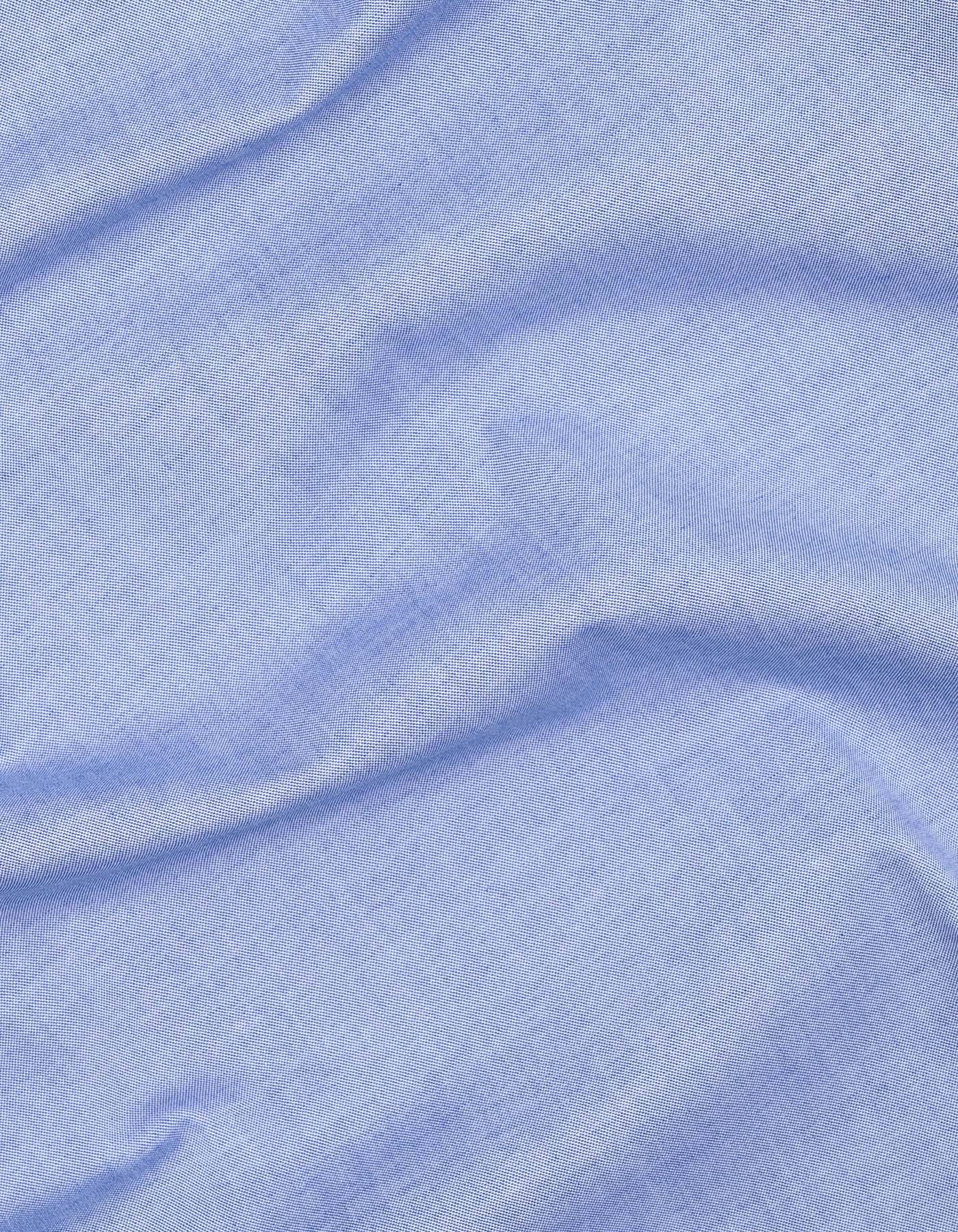 Plain L Blue Classic Fit Shirt FS2335-7RF-16
