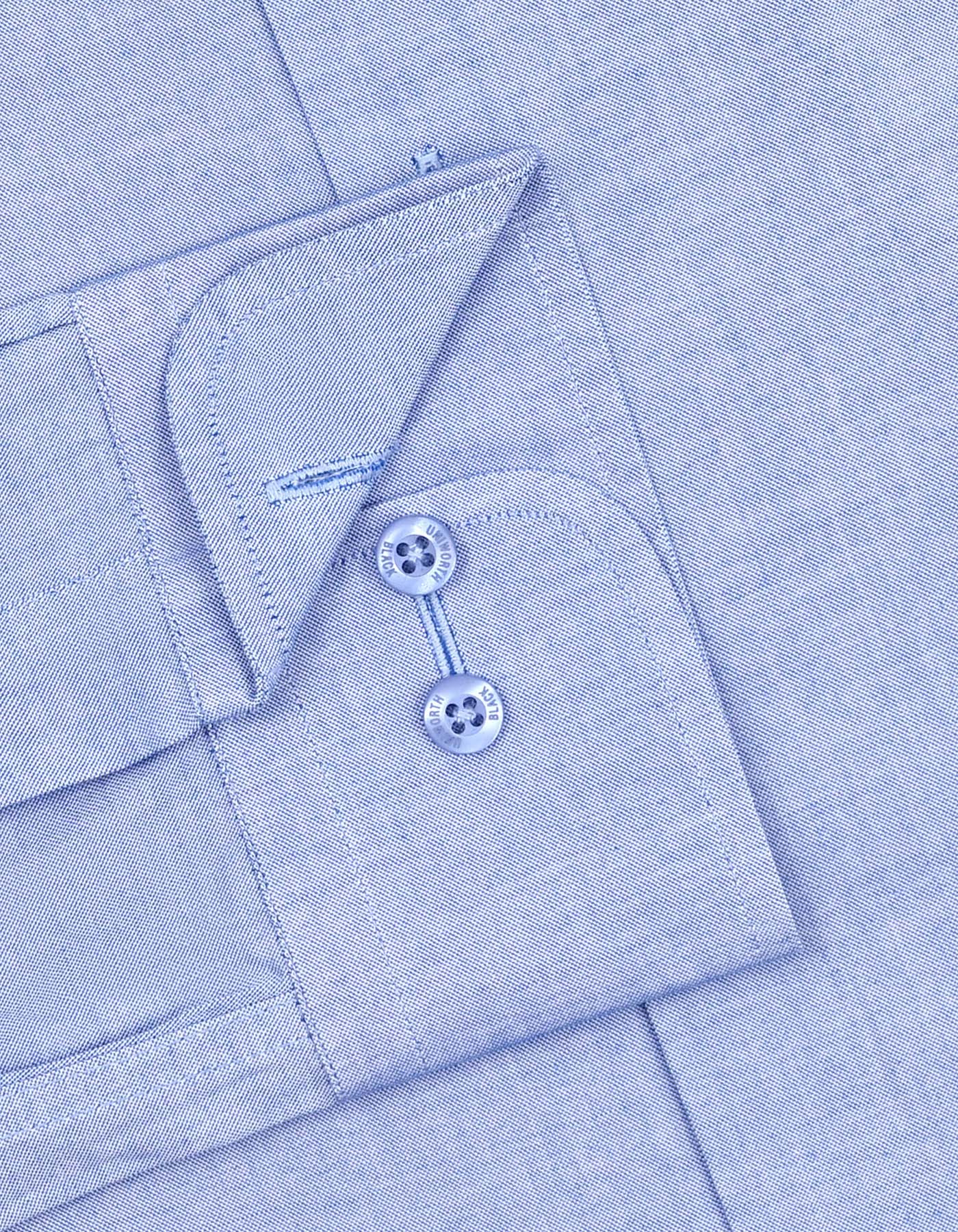 Plain L Blue Tailored Smart Fit Shirt FS2335-7SF-15.5