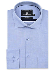 Plain L Blue Tailored Smart Fit Shirt FS2335-7SF-14.5