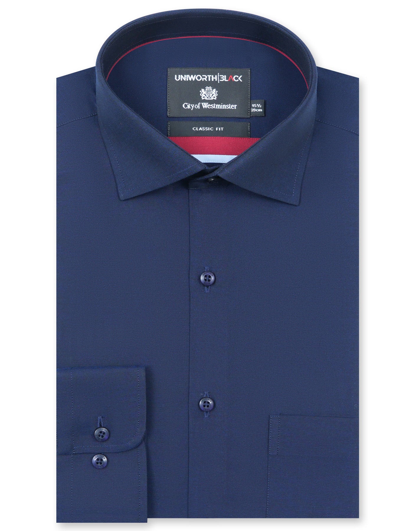 Plain Royal Blue Classic Fit Shirt FS2336-2RF-14.5