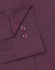 Plain Maroon Classic Fit Shirt FS2337-1RF-15.5
