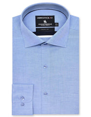 Plain L Blue Classic Fit Shirt FS2341-2RF-14.5