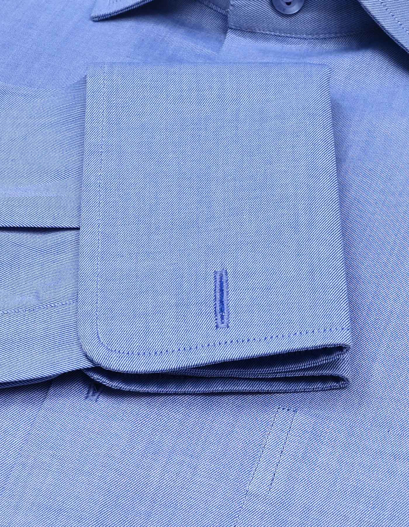 Plain L Blue Tailored Smart Fit Shirt FS2341SD-15.5
