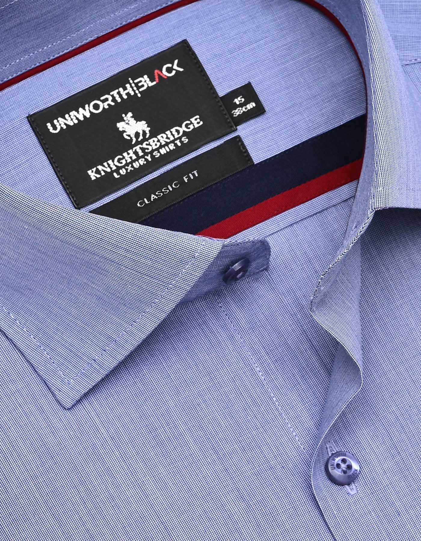 Plain Blue Classic Fit Shirt FS2343-3RF-15