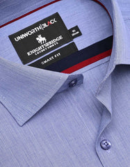 Plain Blue Tailored Smart Fit Shirt FS2343-3SF-15