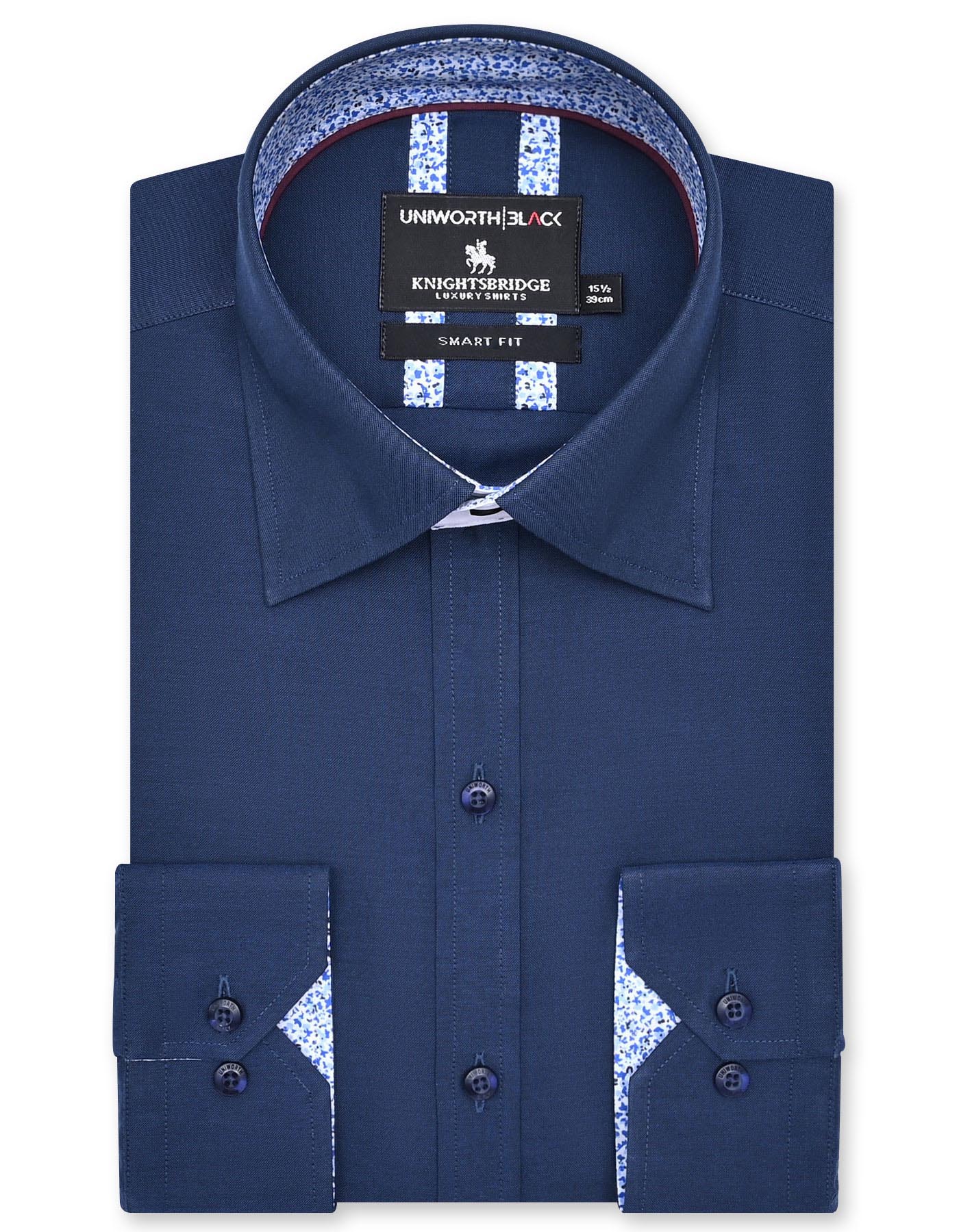 Plain Royal Blue Tailored Smart Fit Shirt FS2352-2SF-14.5
