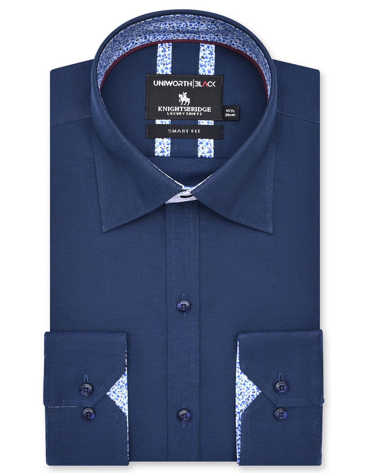 Plain Royal Blue Tailored Smart Fit Shirt FS2352-2SF-14.5
