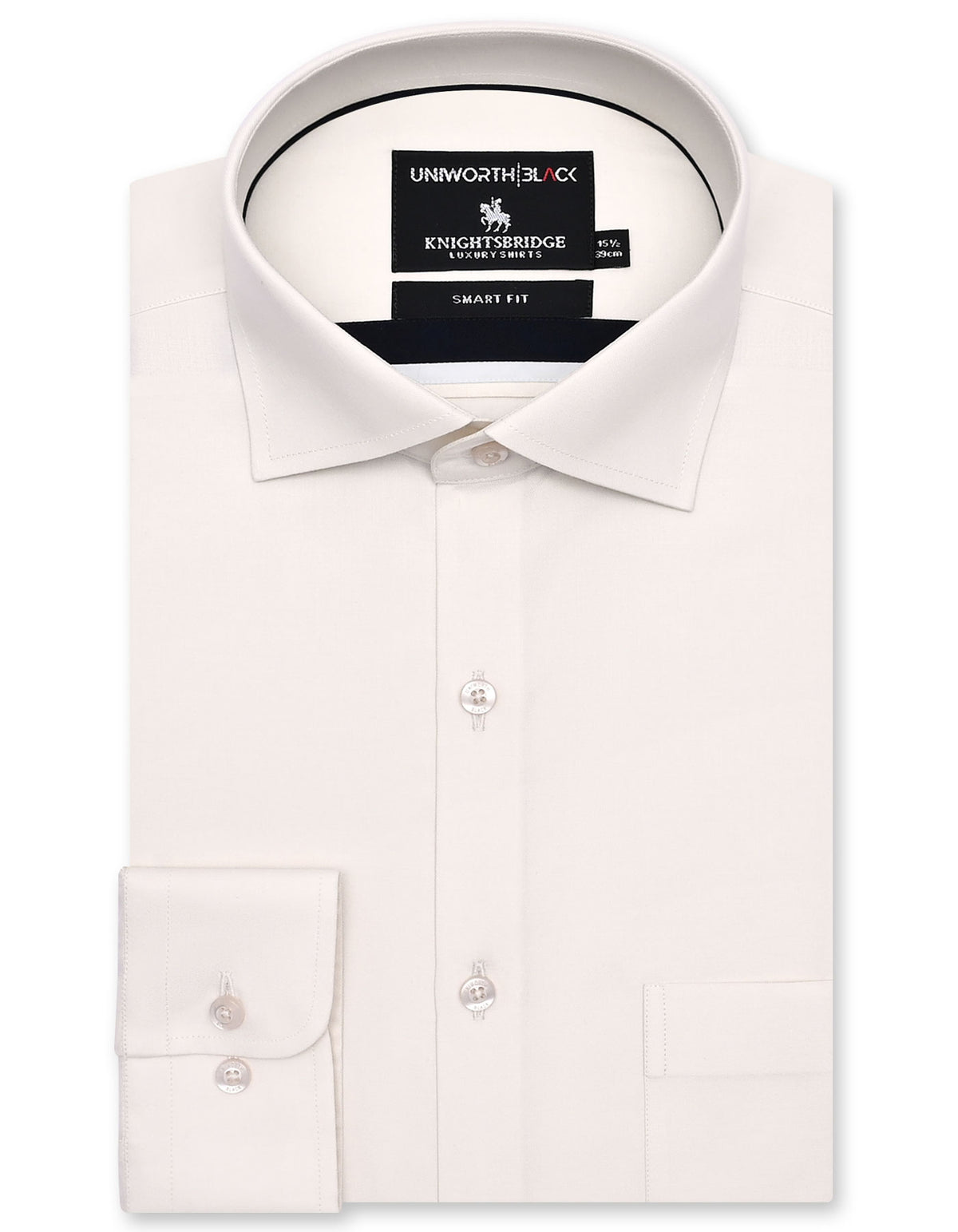 Plain Beige Tailored Smart Fit Shirt FS2353-2SF-14.5