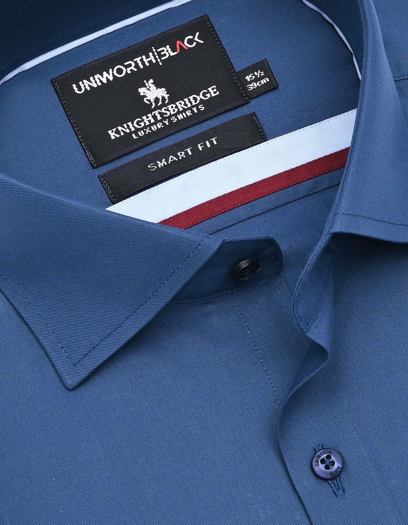 Plain Blue Tailored Smart Fit Shirt FS2354-1SF-15