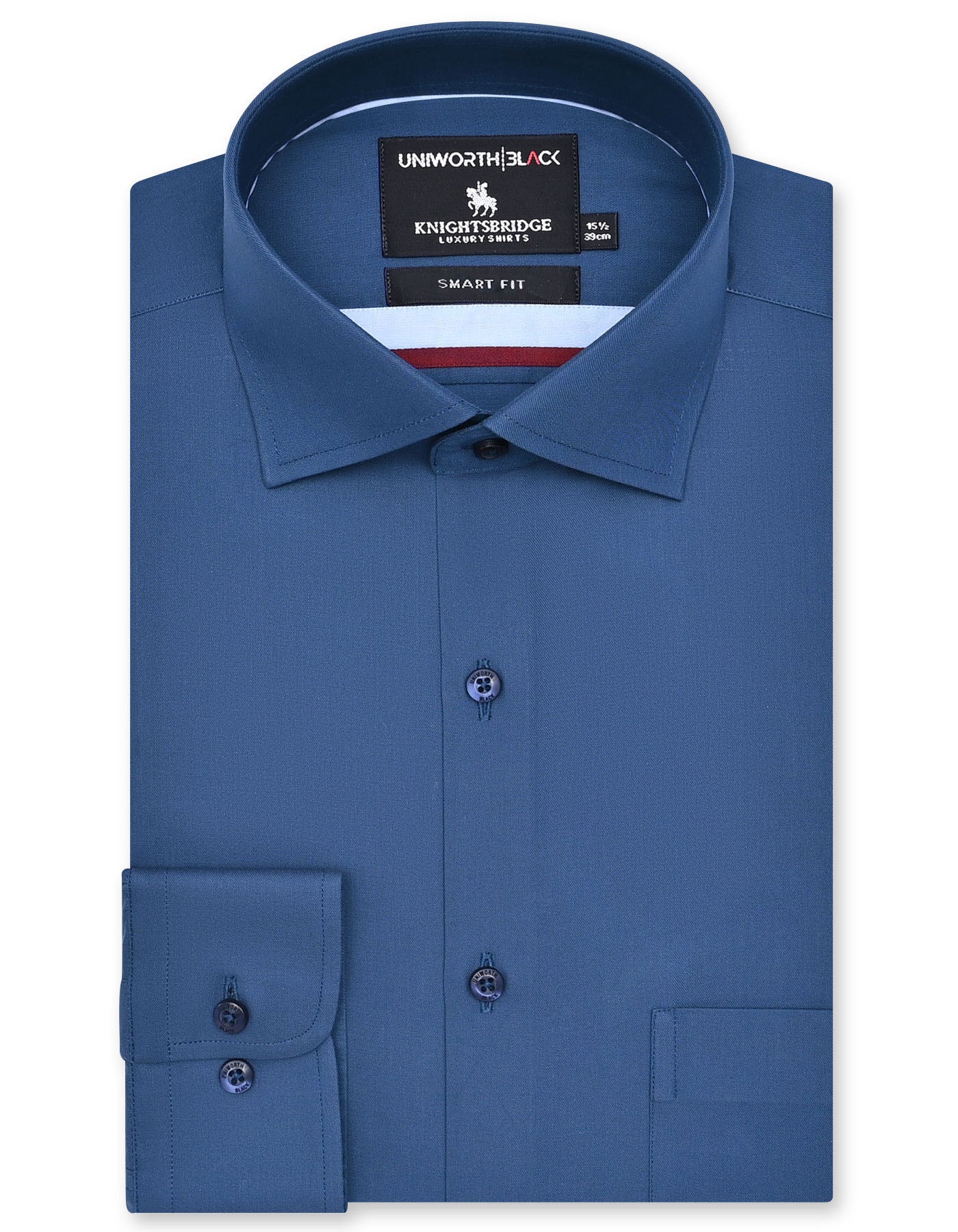 Plain Blue Tailored Smart Fit Shirt FS2354-1SF-14.5
