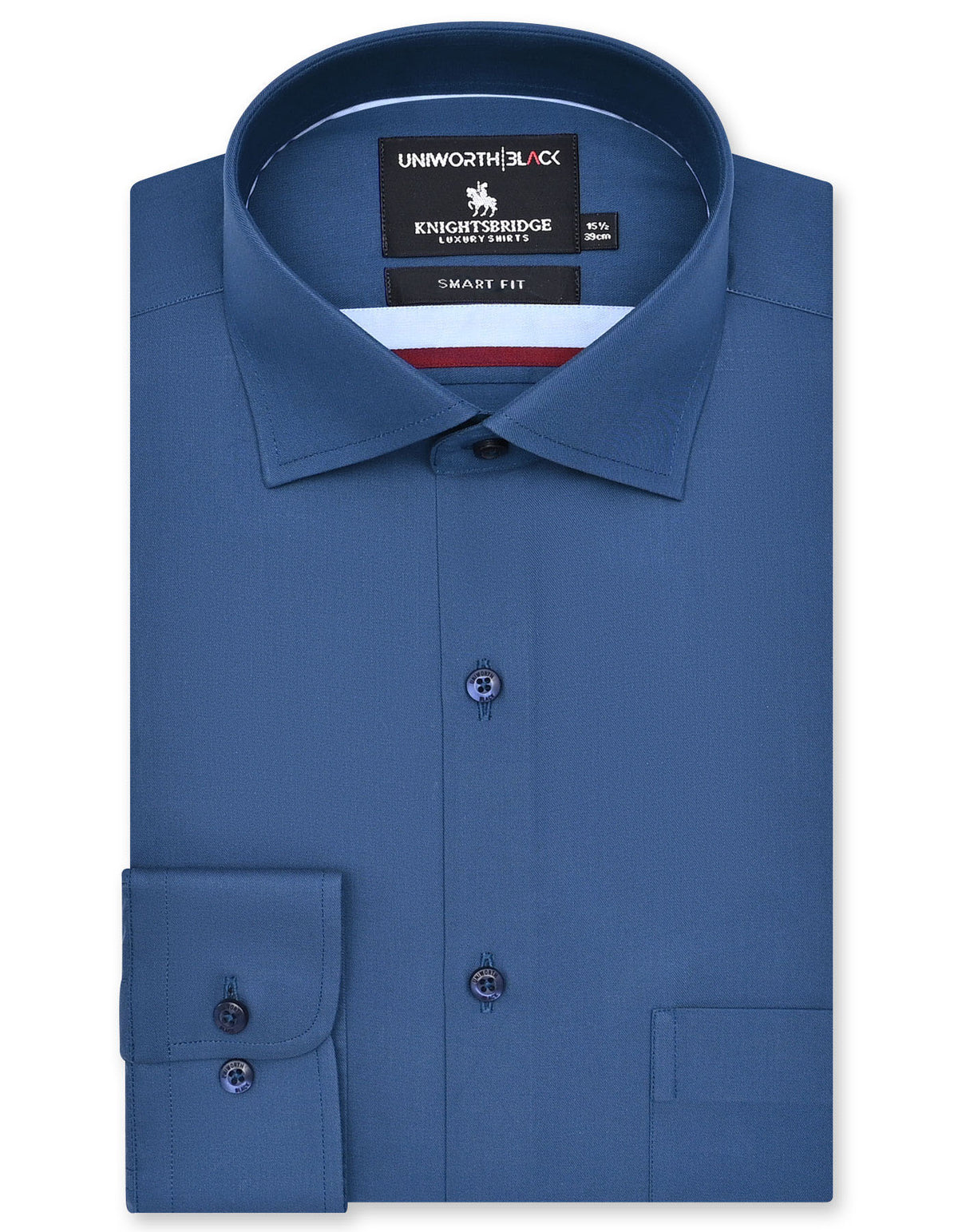 Plain Blue Tailored Smart Fit Shirt FS2354-1SF-14.5