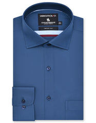 Plain Blue Tailored Smart Fit Shirt FS2354-1SF-14.5