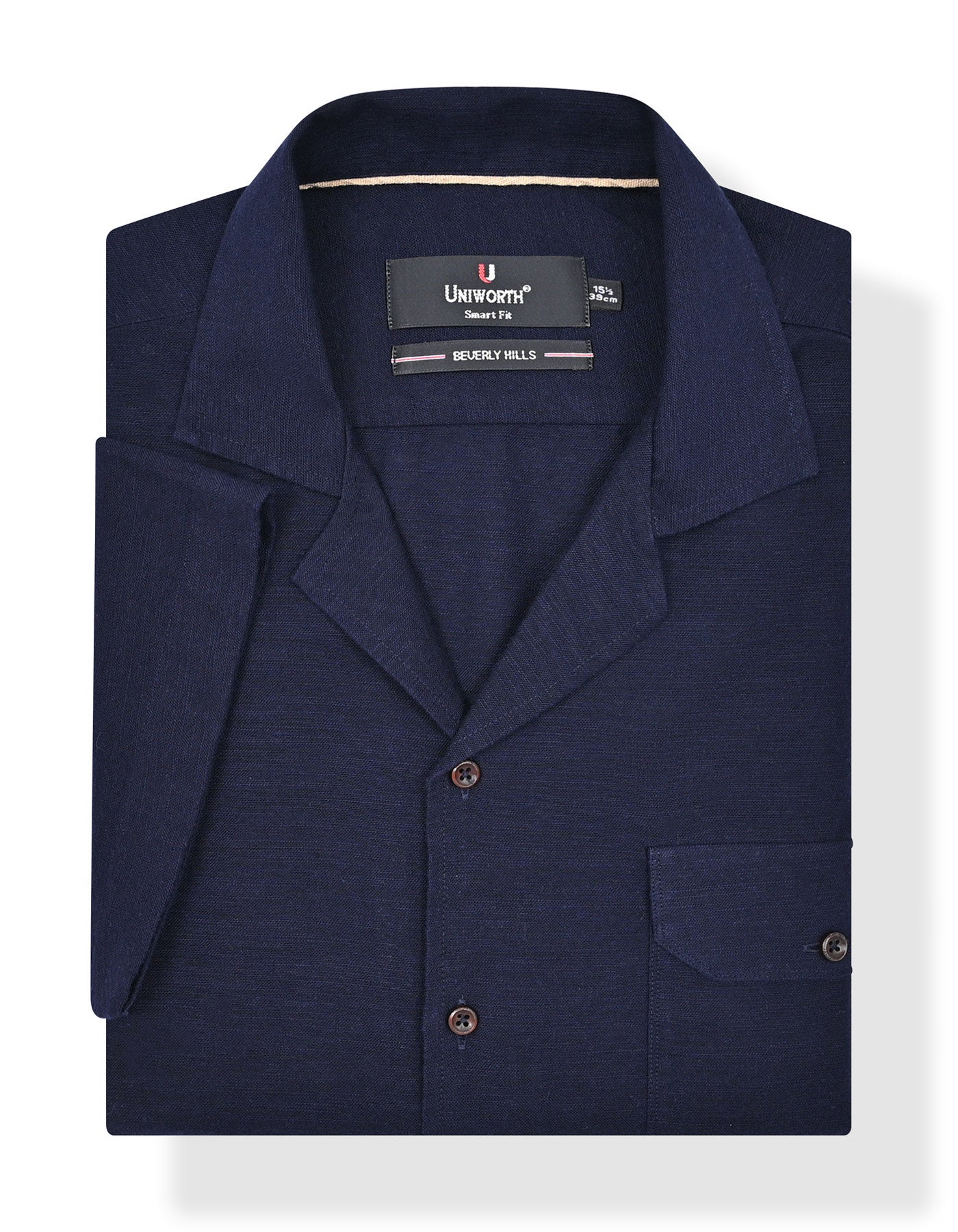 Plain Navy Tailored Smart Fit Shirt FS2364SH-15