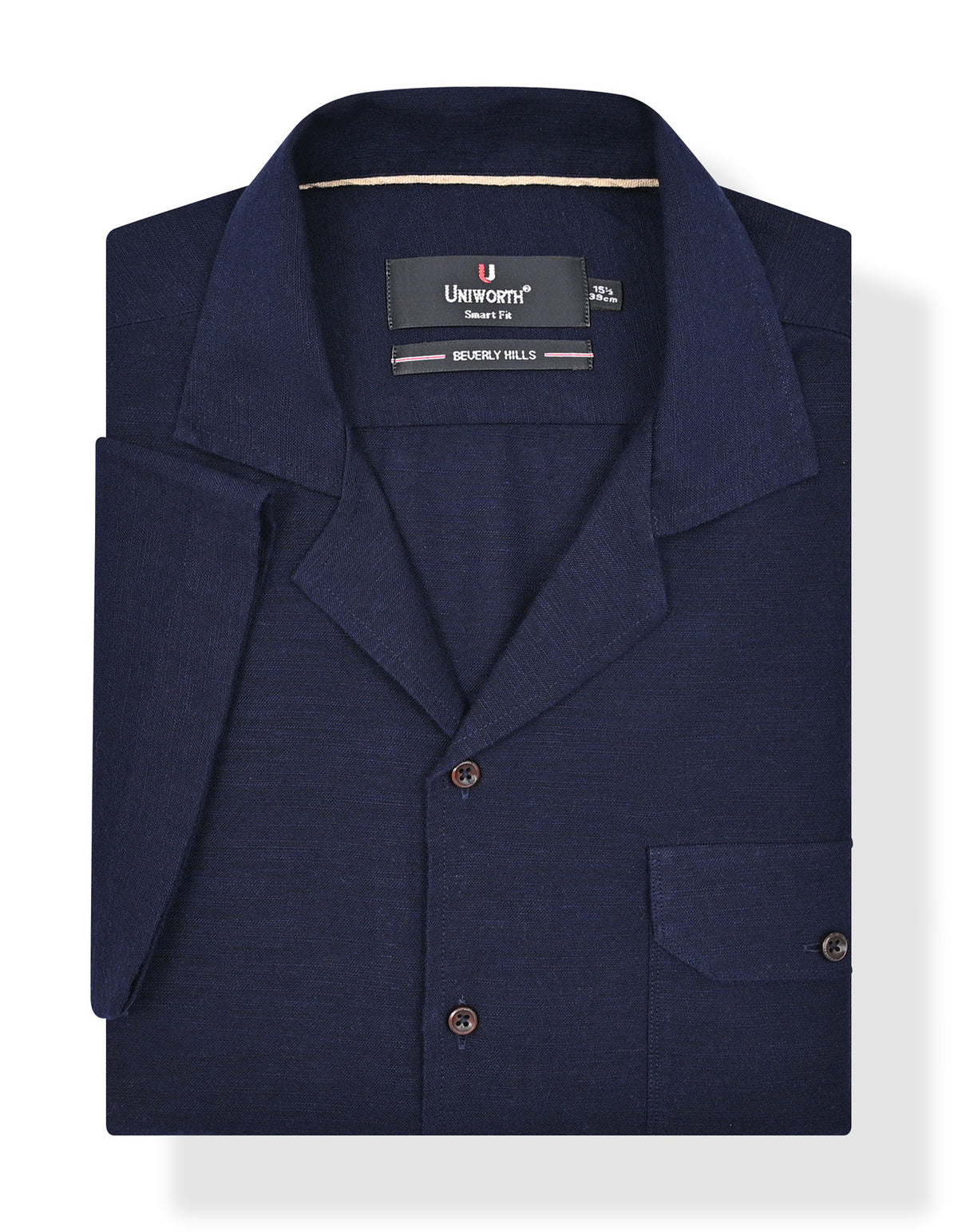 Plain Navy Tailored Smart Fit Shirt FS2364SH-15