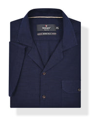 Plain Navy Tailored Smart Fit Shirt FS2364SH-15