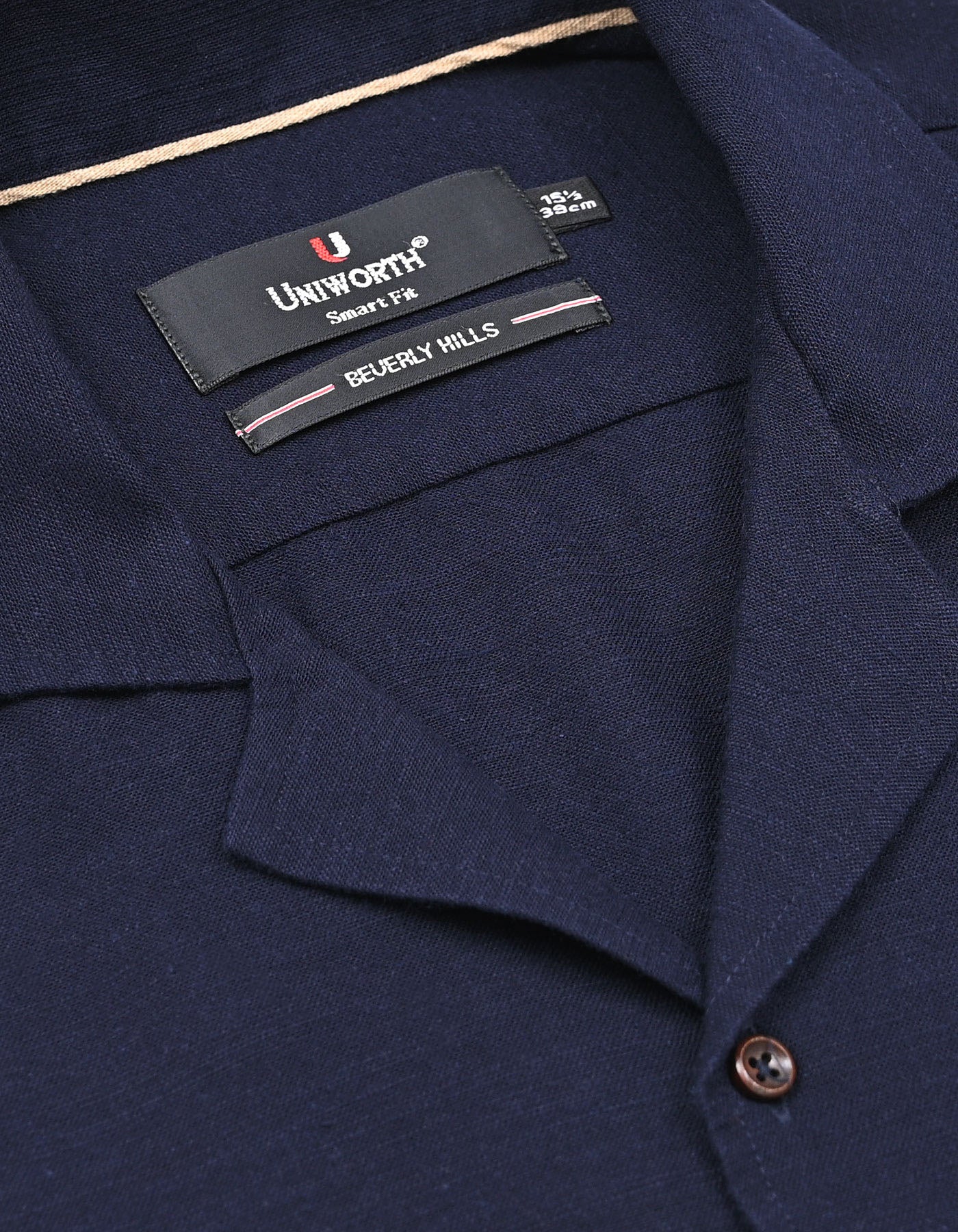 Plain Navy Tailored Smart Fit Shirt FS2364SH-15.5