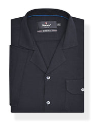 Plain Black Classic Fit Shirt FS2368RH-15