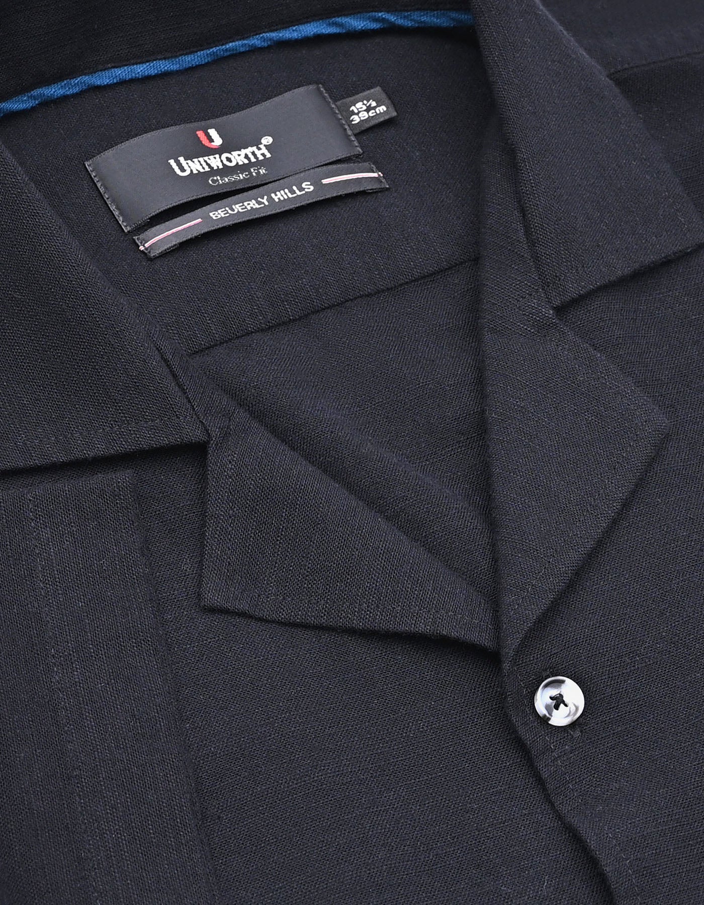 Plain Black Classic Fit Shirt FS2368RH-15.5