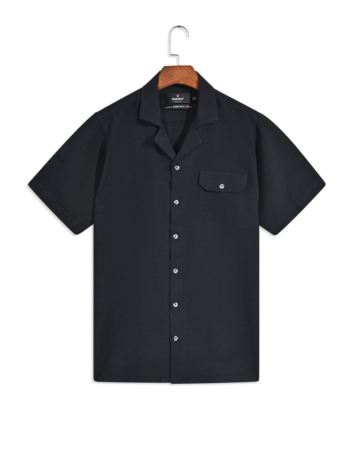 Plain Black Classic Fit Shirt FS2368RH-14.5