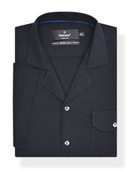 Plain Black Tailored Smart Fit Shirt FS2368SH-15