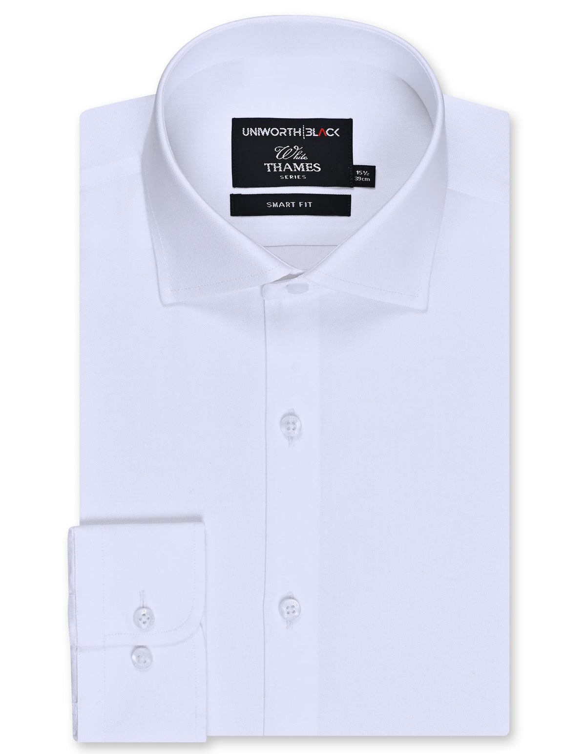 Plain White Tailored Smart Fit Shirt FS2370-1SF-14.5