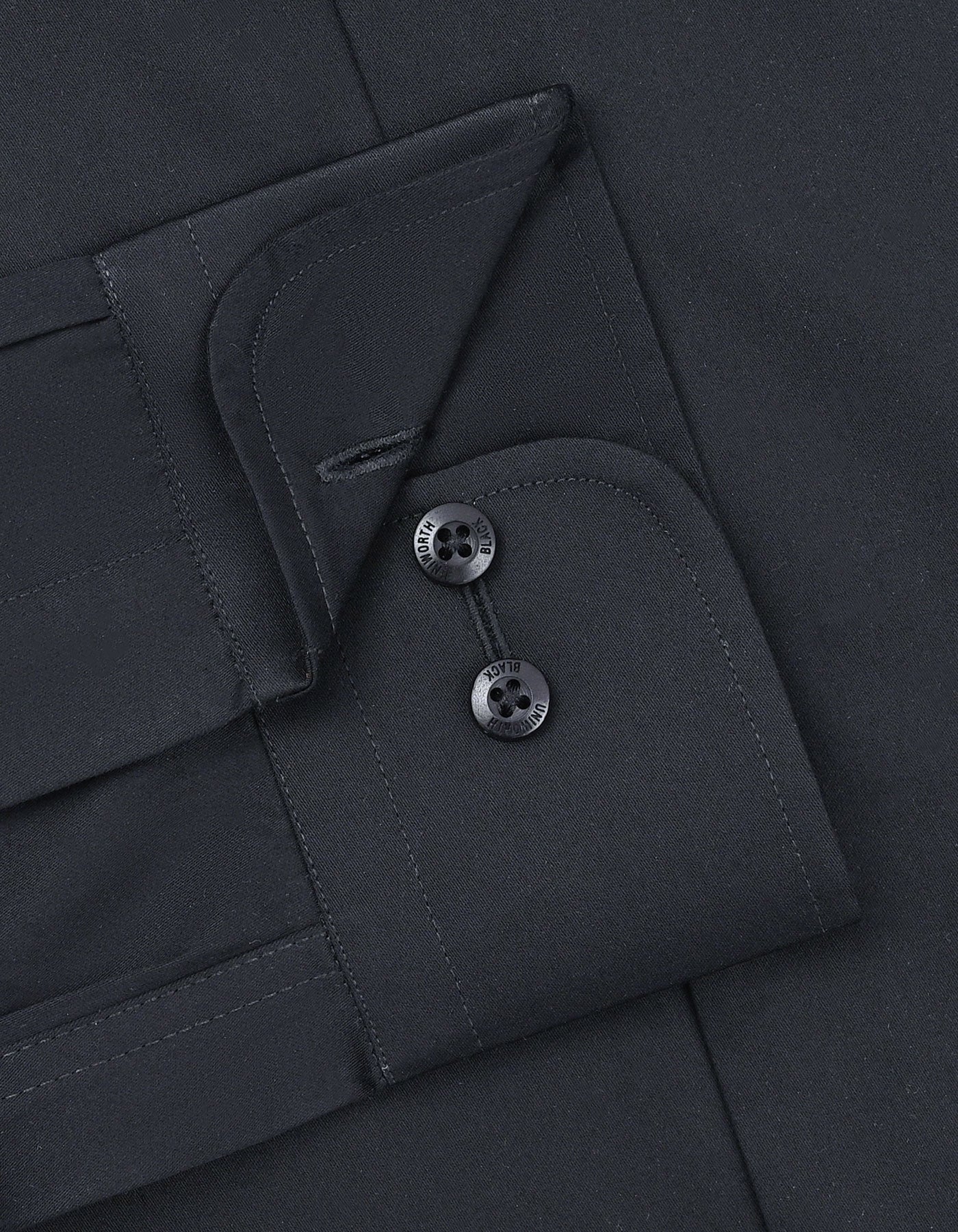 Plain Black Classic Fit Shirt FS2375-1RF-15.5