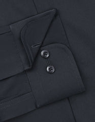 Plain Black Classic Fit Shirt FS2375-1RF-15.5