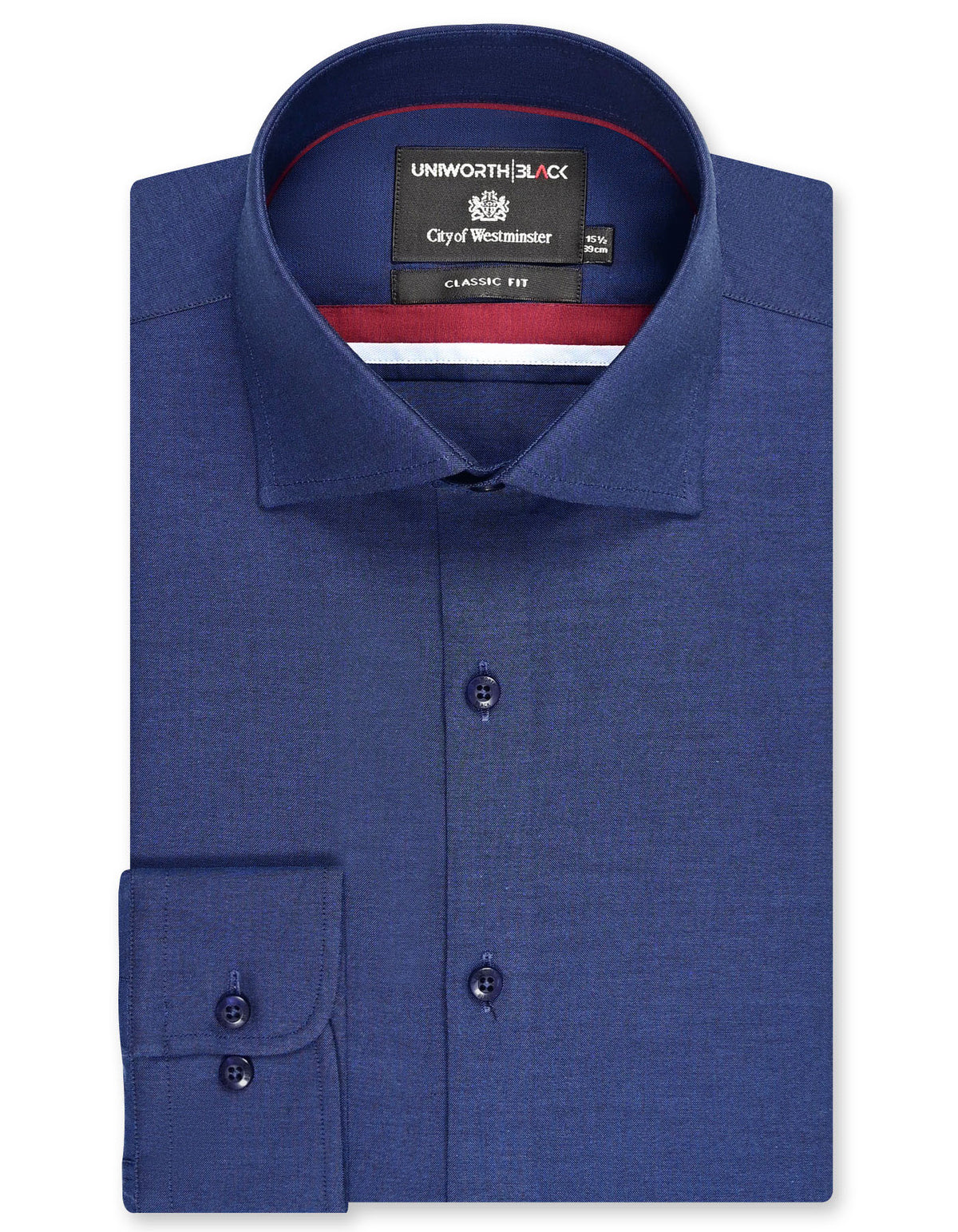 Plain Royal Blue Classic Fit Shirt FS2379-1RF-14.5