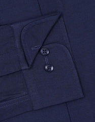 Plain Navy Tailored Smart Fit Shirt FS2380-2SF-15.5