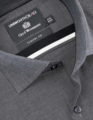 Plain Charcoal Classic Fit Shirt FS2381-2RF-15